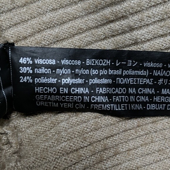 Zara Knit Woman Small Open Cardigan Ribbed Cuffs Top Beige S - Picture 7 of 8